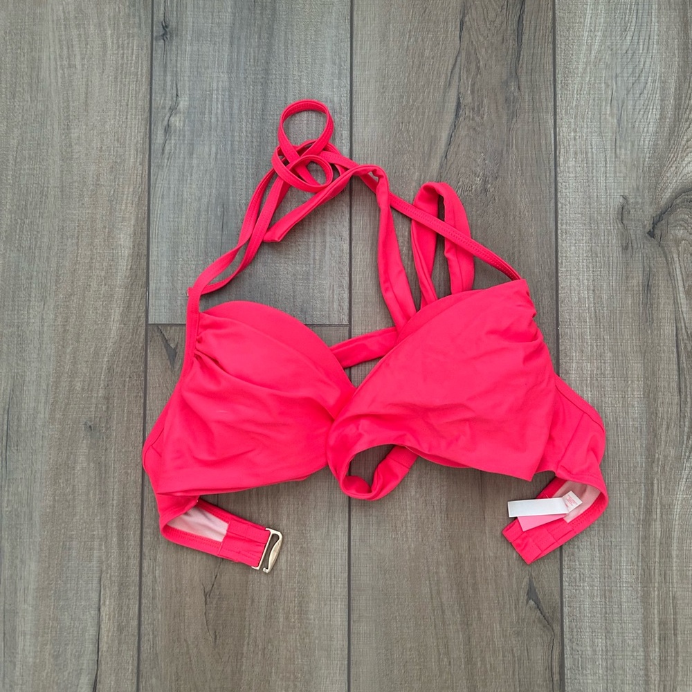 Women’s Victoria’s Secret Halter Wrap Swim Bikini Top - 32DD